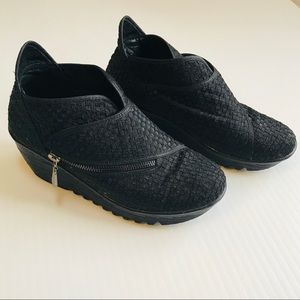 Bernie Mev Zig Zag Wedge Ankle Booties